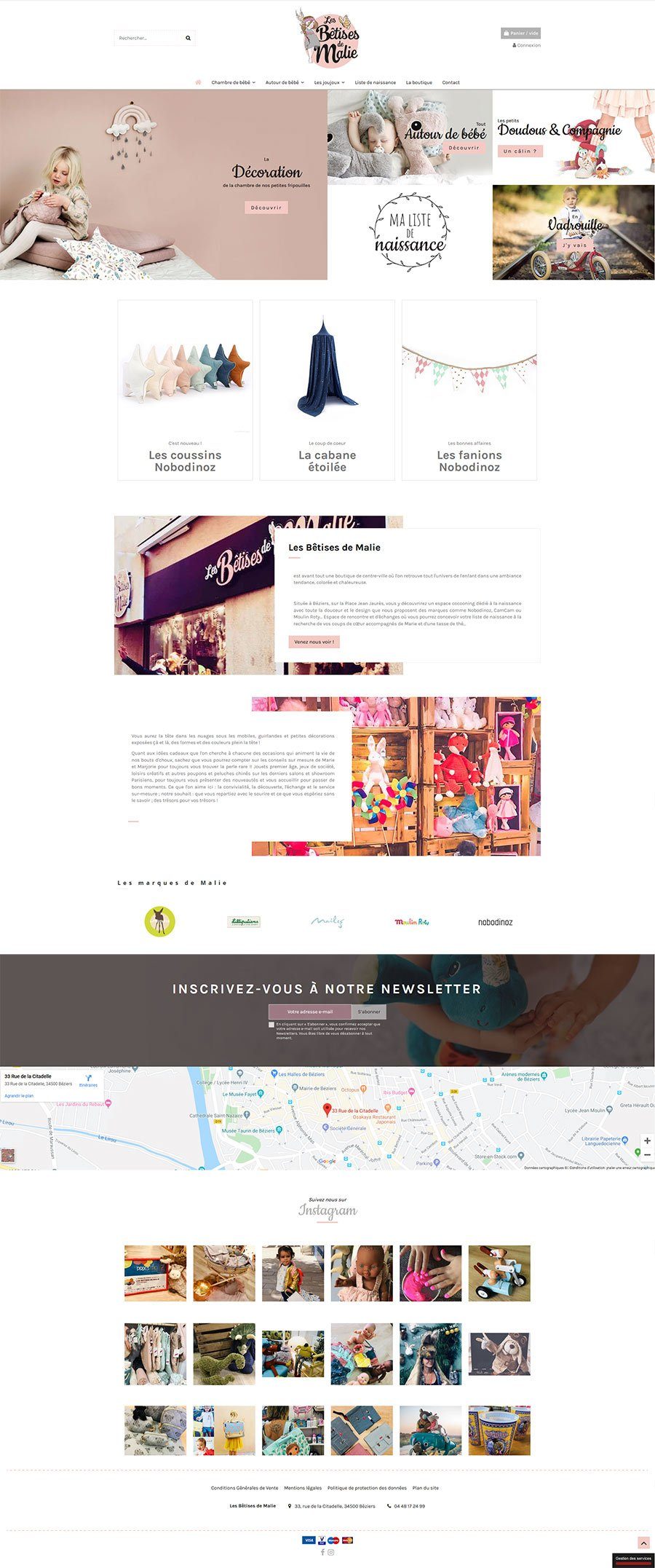 Creation D Un Site Ecommerce De Liste De Naissance Sous Prestashop Pour Les Betises De Malie