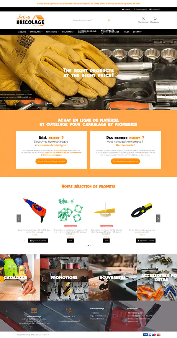 action bricolage homepage