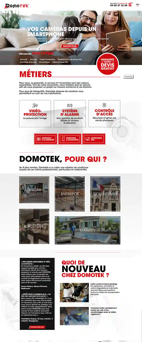 domotek homepage