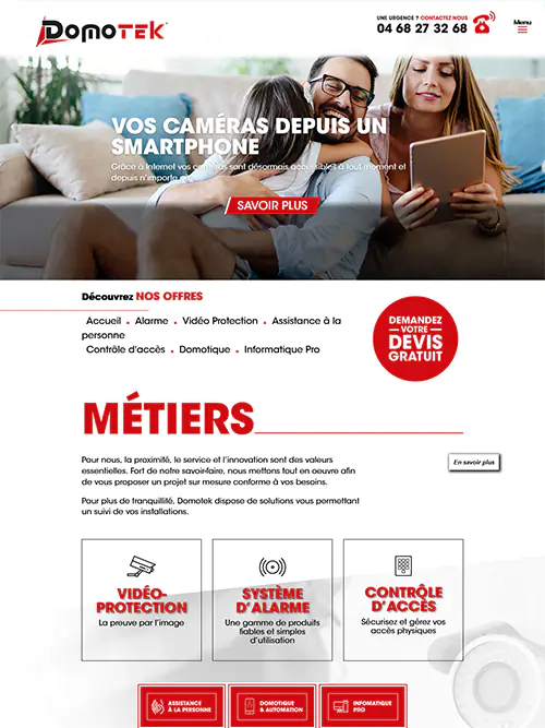 domotek tablette reponsive