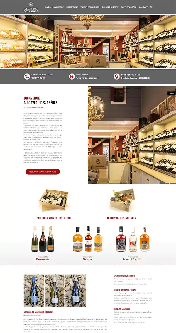 le caveau des arenes homepage