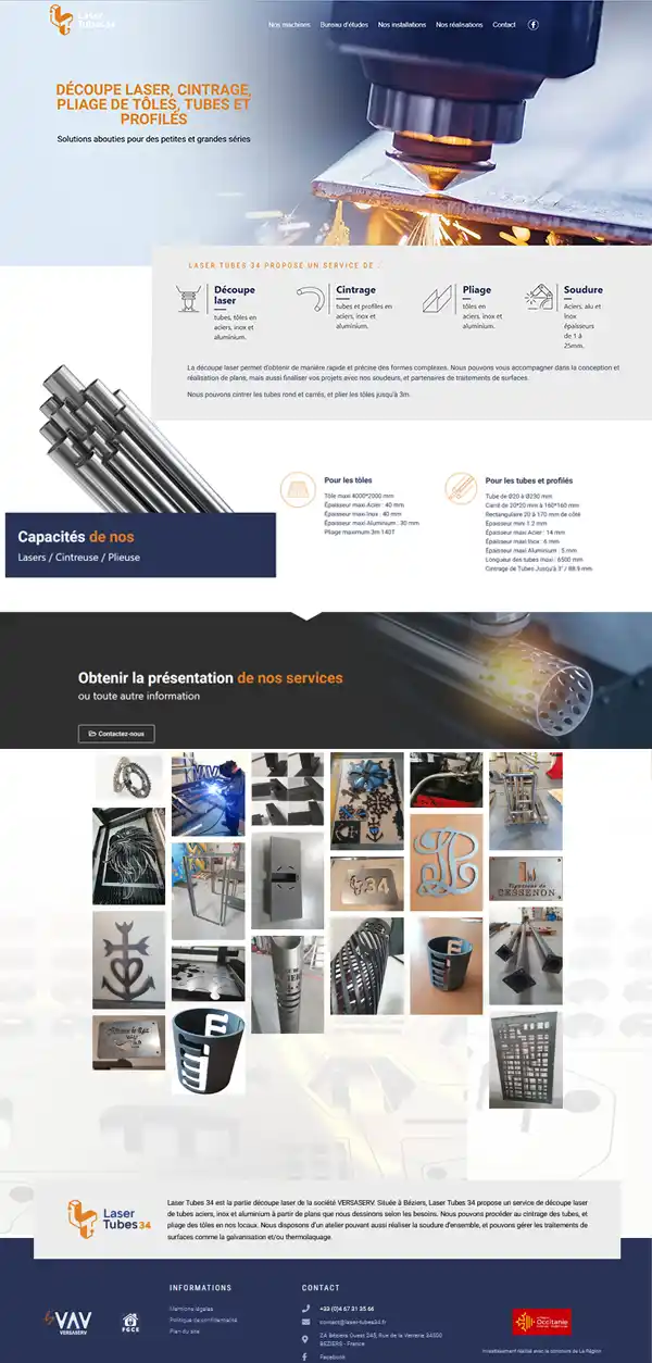 laser tubes homepage