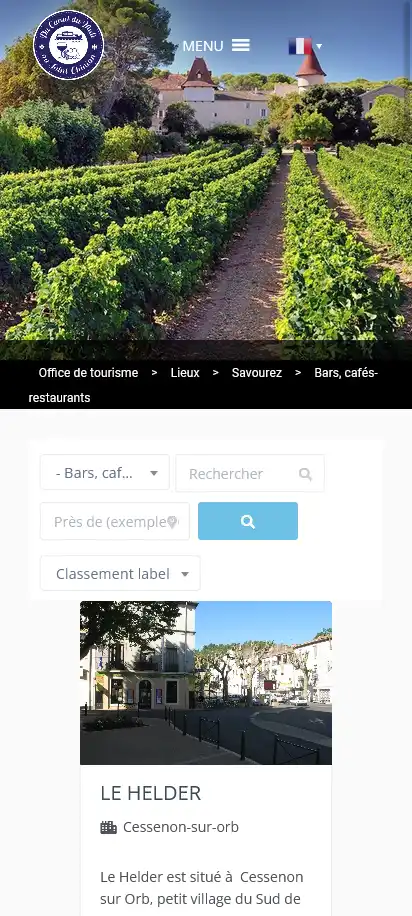 responsive version OT canal du midi page offre