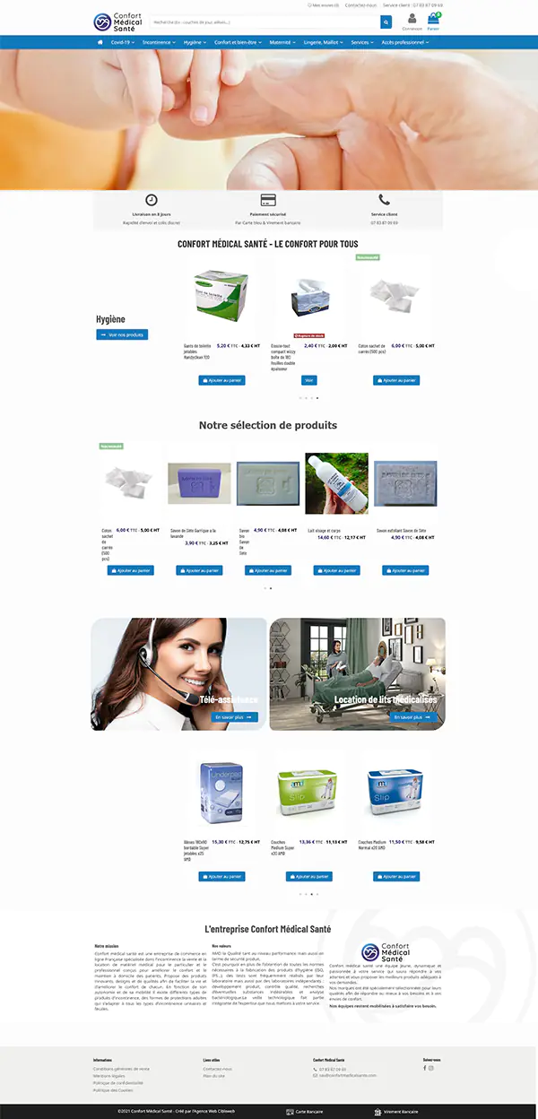 confort medical sante homepage