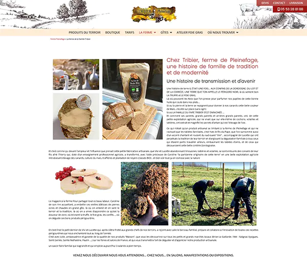 la ferme pleinfages page