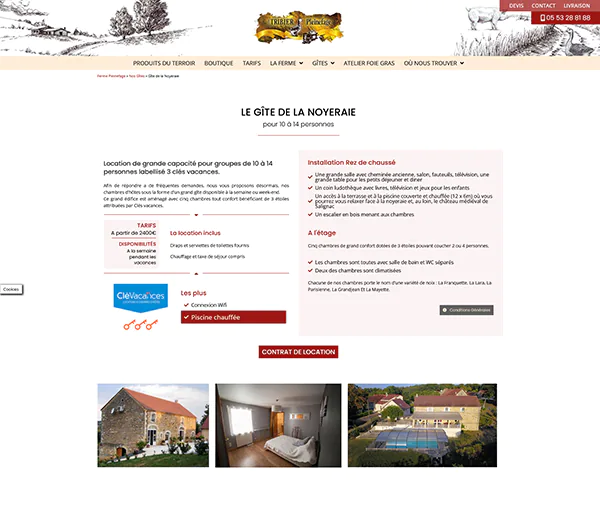 la ferme pleinfages page