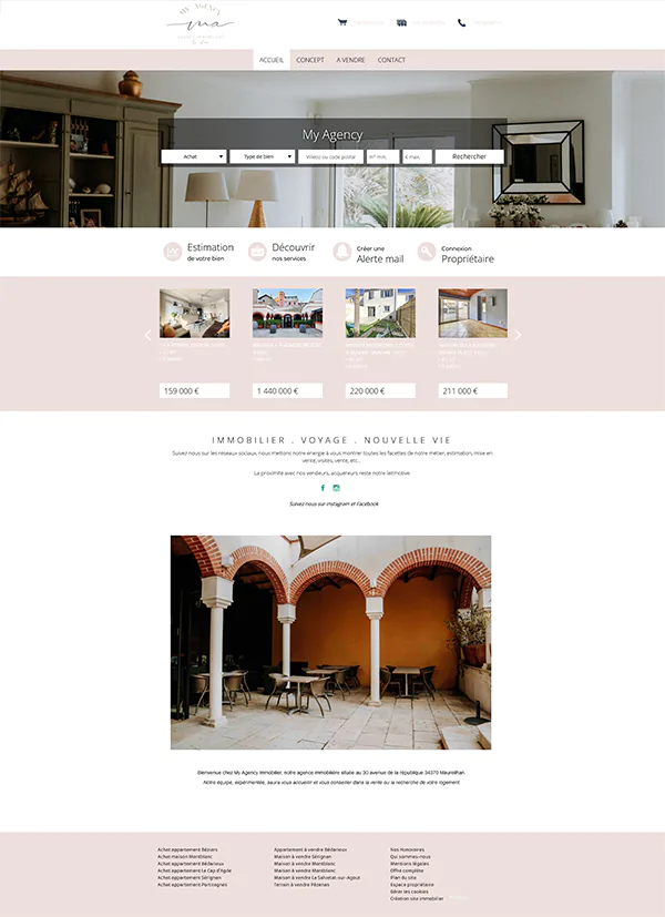 my-agency homepage