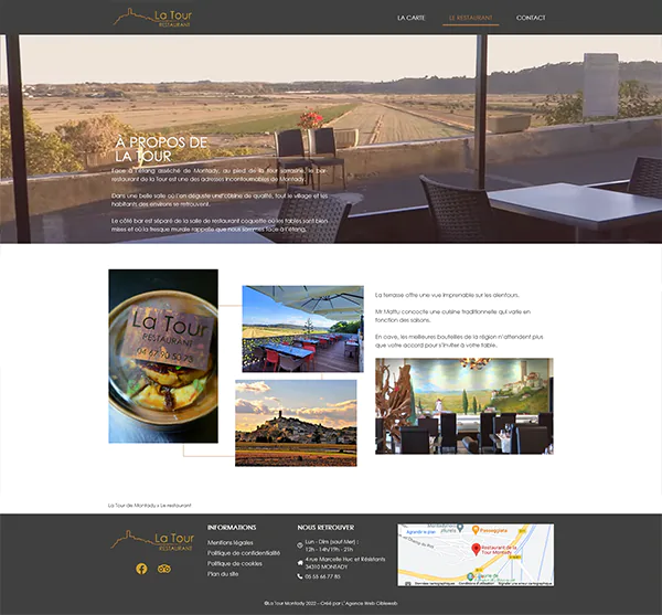 la tour restaurant page