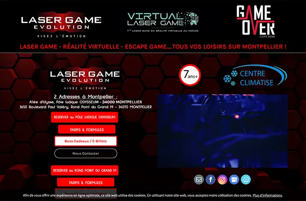laser game homepage