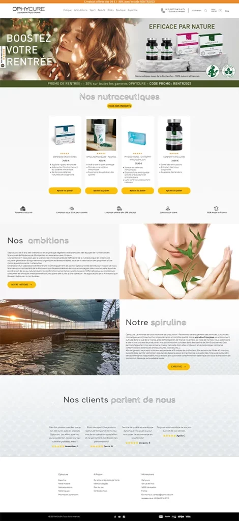 ophycure. homepage