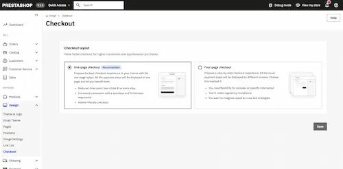 prestashop one page check-out